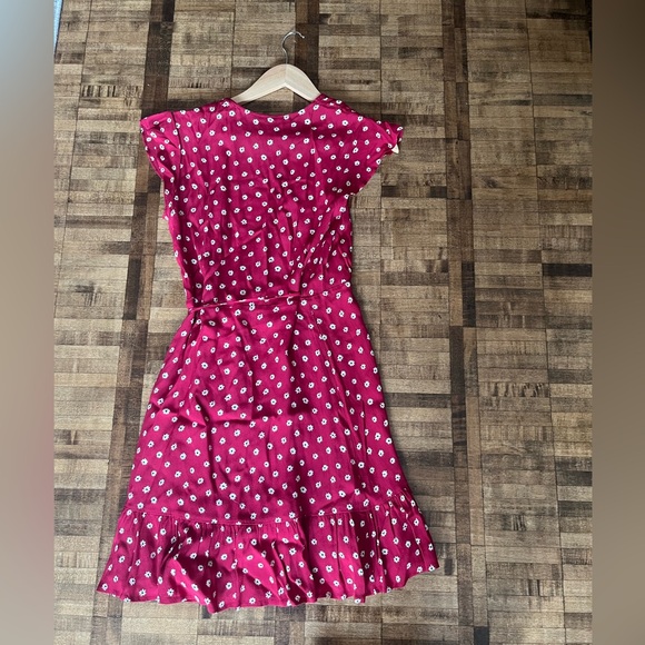 Rails red flower wrap dress - Picture 2 of 2